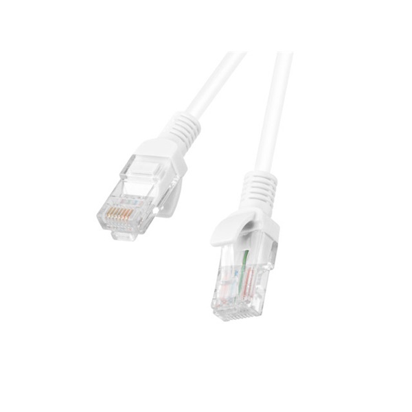 Lanberg PCU6-10CC-0200-W Cat.6 U/UTP PVC réz bevonatú alumínium fehér patch kábel 2m