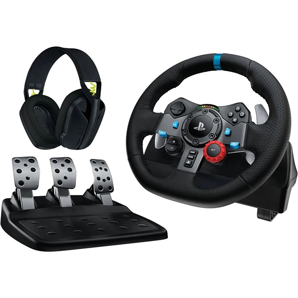 Logitech G29 Driving Force PC/PS4/PS5 kormány + G435 vezeték nélküli fejhallgató