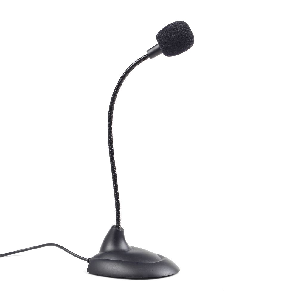 Gembird MIC-205 asztali mikrofon, 3,5 mm jack, fekete