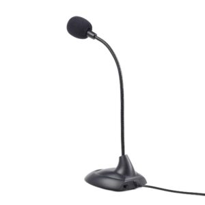 Gembird MIC-205 asztali mikrofon, 3,5 mm jack, fekete