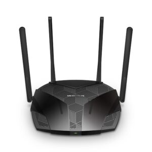 Mercusys MR1800X AX1800 dual band WiFi 6 router, gigabites portokkal