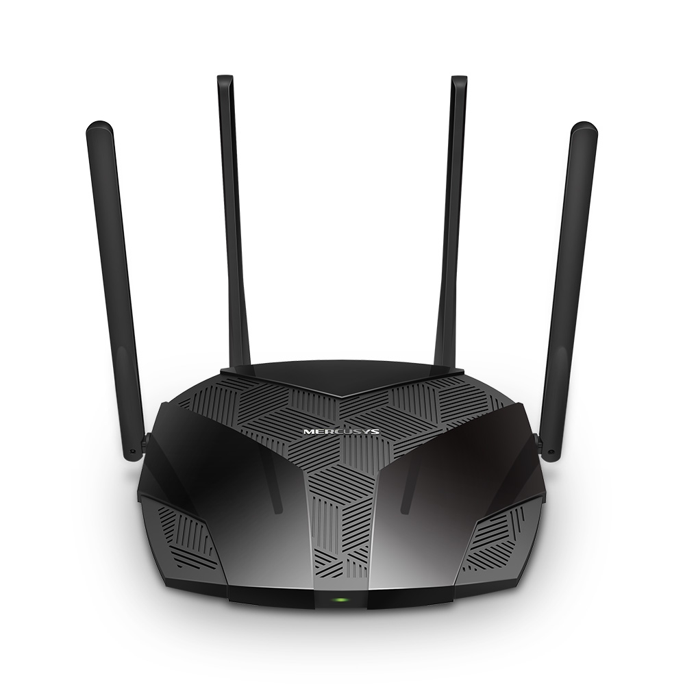 Mercusys MR1800X AX1800 dual band WiFi 6 router, gigabites portokkal
