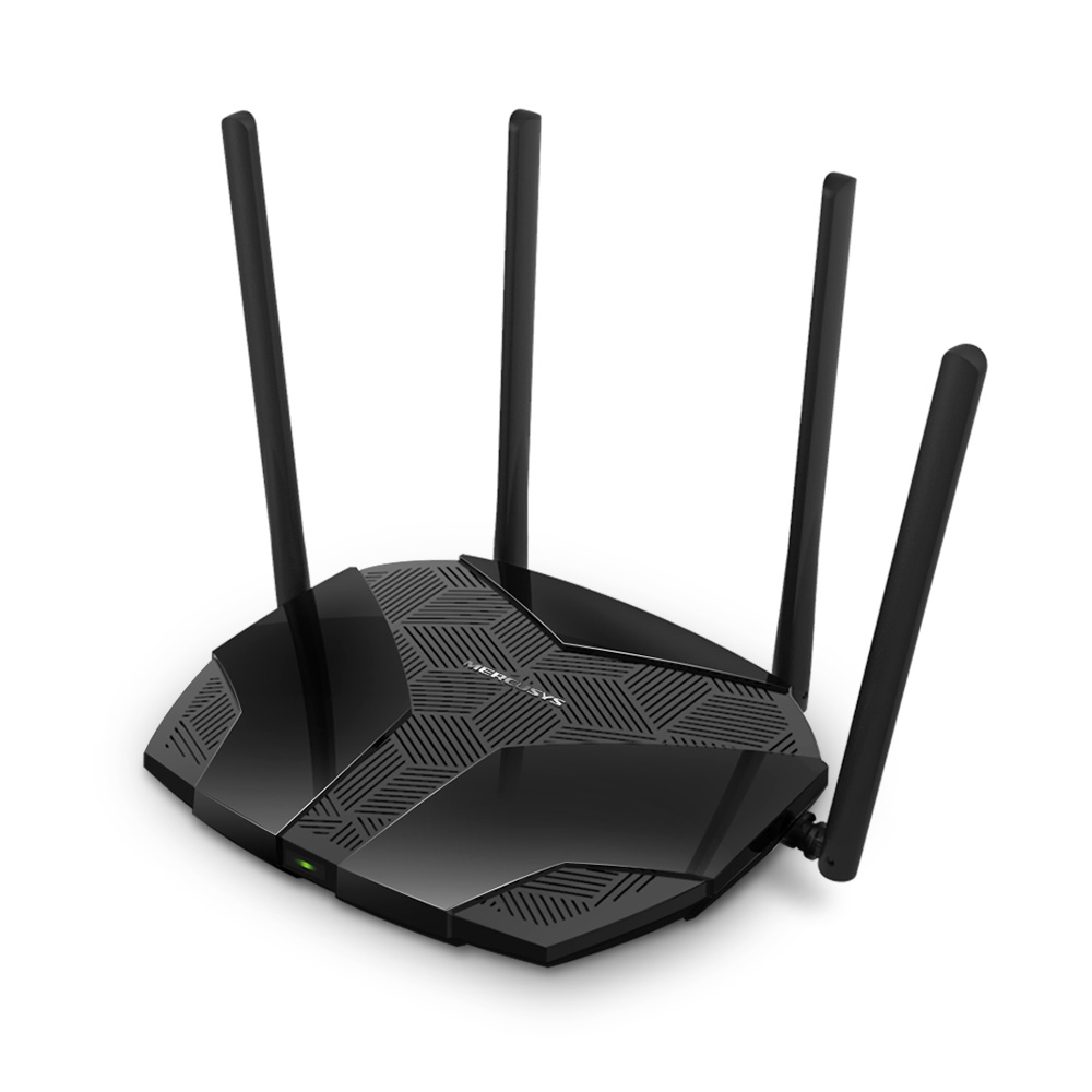 Mercusys MR1800X AX1800 dual band WiFi 6 router, gigabites portokkal