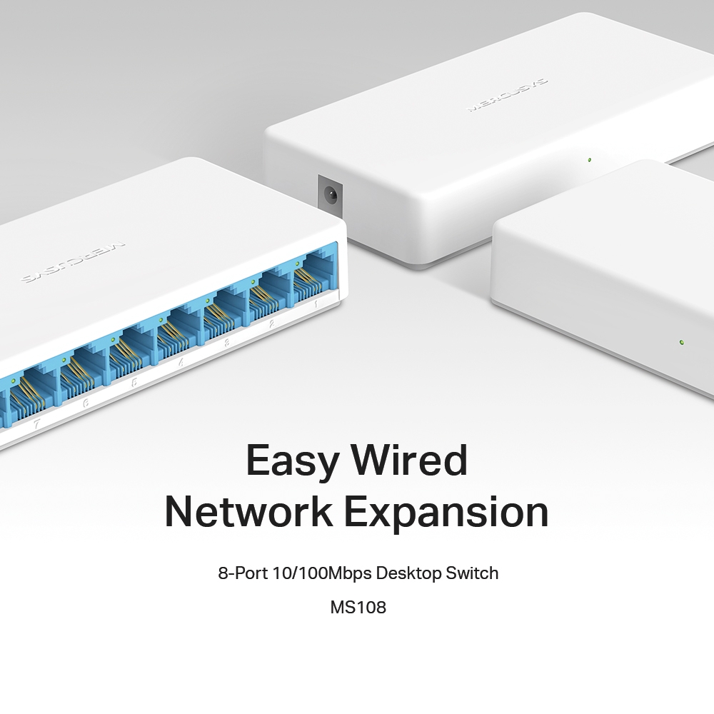 Mercusys MS108 8 portos 10/100 Mbps asztali switch