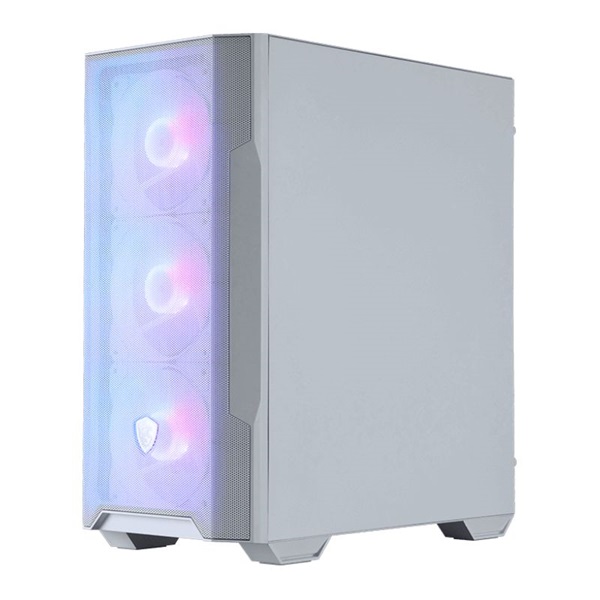 MSI FORGE M100R (táp nélküli) ablakos 4xARGB fehér mATX ház