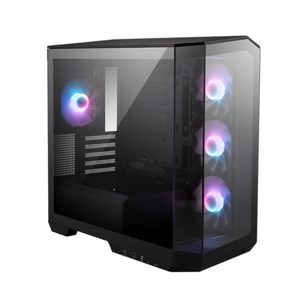 MSI PANO M100R PZ BLACK ARGB (táp nélküli) ablakos mATX ház