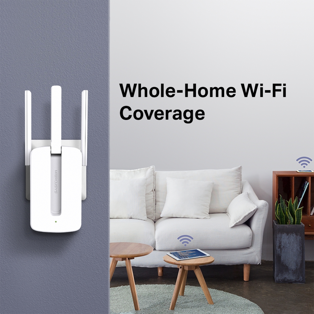 Mercusys MW300RE N300 WiFi jelerősítő (range extender), 3 antennás