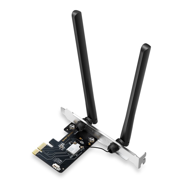 Mercusys MA86XE AXE5400 Wi-Fi 6E Bluetooth 5.2 PCIe fekete adapter