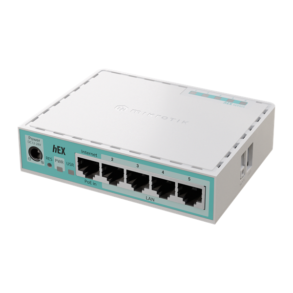 MikroTik hEX (2024 verzió) E50UG L4 512MB 5xGbE LAN port router
