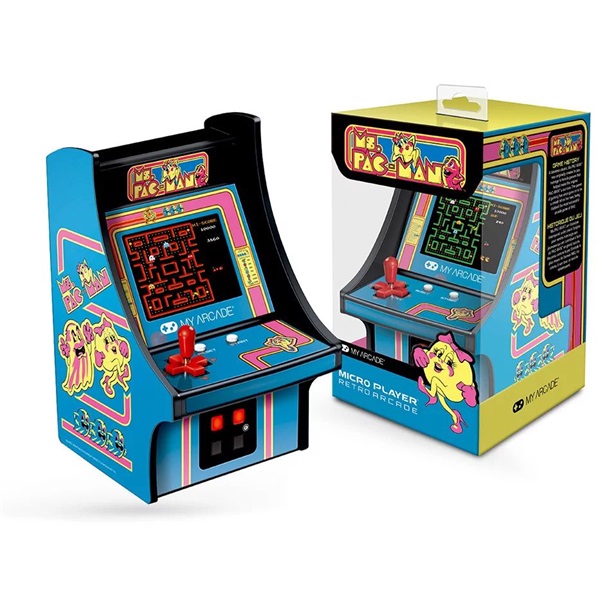 My Arcade DGUNL-3230 Ms. Pac-Man Micro Player Retro Arcade 6.75" hordozható kézikonzol