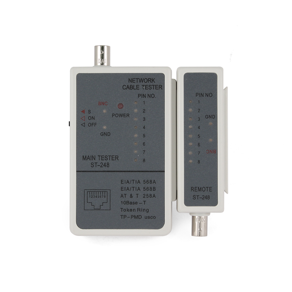 Gembird NCT-1 kábelteszter RJ-45 és BNC (RG-58) kábelekhez