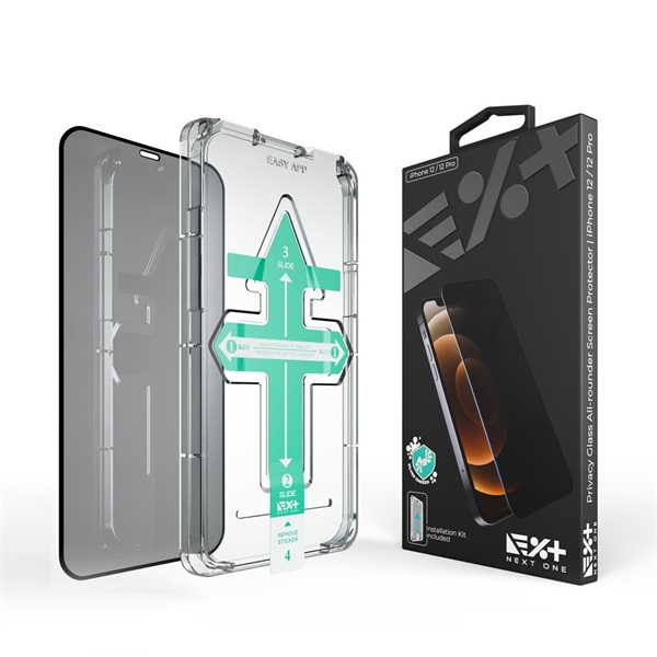 NextOne IPH-6.1-PRV iPhone12/12 Pro All-Rounder Privacy kijelzővédő üvegfólia