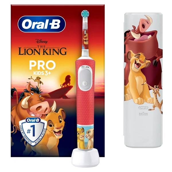 Oral-B Vitality Pro Kids 3+ Lion King gyerek elektromos fogkefe + utazótok