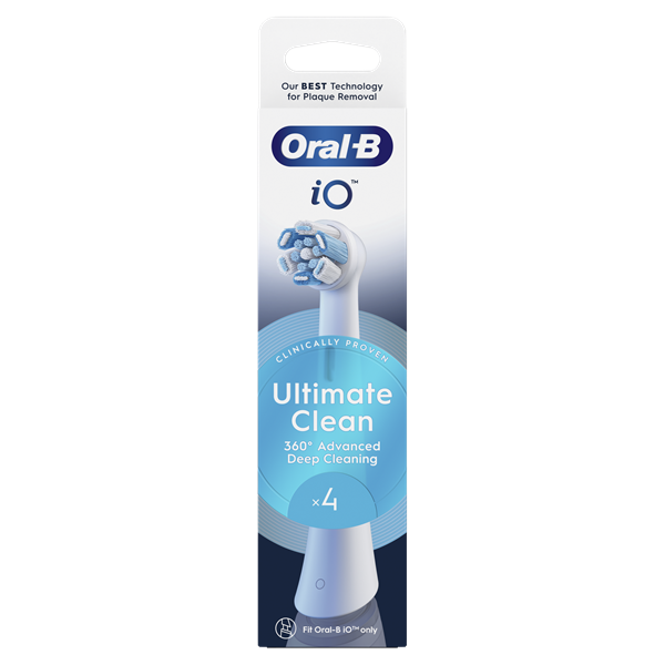 Oral-B iO Ultimate Clean White 4 db-os fogkefefej szett - új