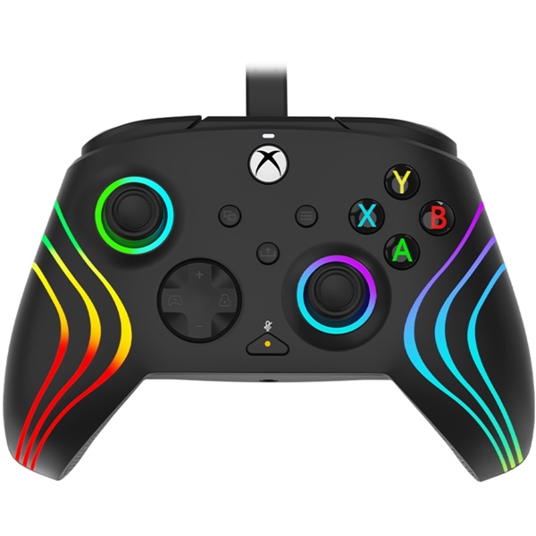 PDP 049-024 Afterglow Wave Xbox Series X|S/Xbox One/PC vezetékes fekete kontroller