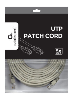 Gembird CAT5e UTP patch kábel, 20 m, szürke