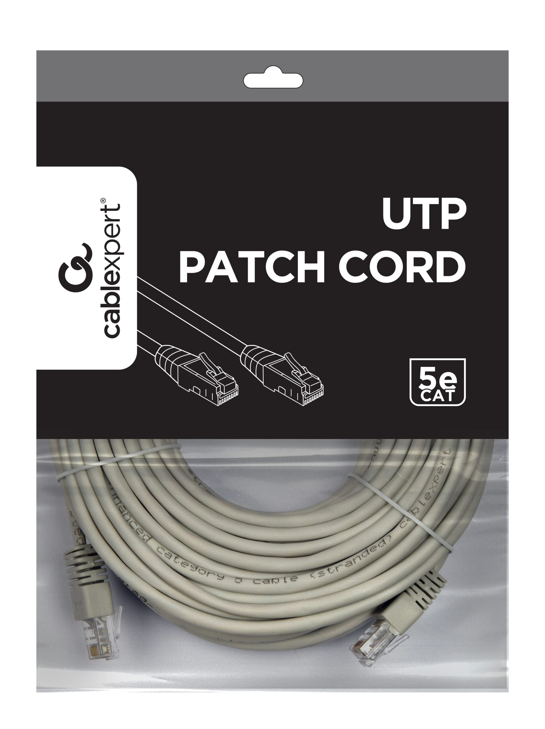 Gembird CAT5e UTP patch kábel, 20 m, szürke