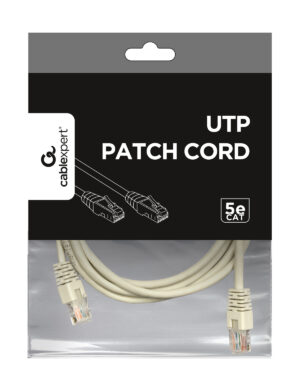 Gembird CAT5e UTP patch kábel, 2 m, szürke