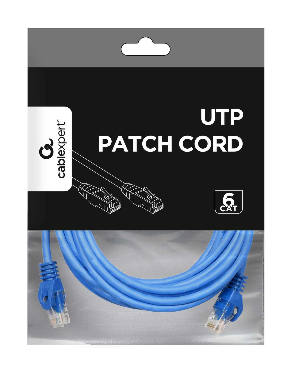 Gembird CAT6 UTP patch kábel, 3 m, kék