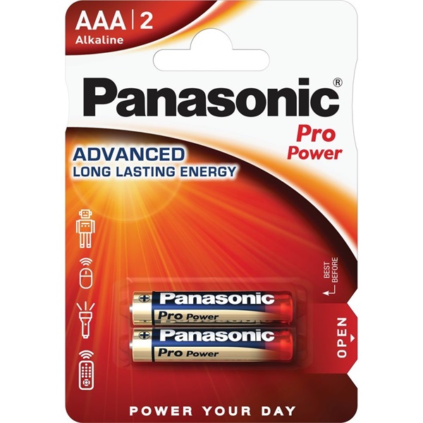 Panasonic LR03PPG/2BP 1,5V AAA alkáli tartós mikroceruza elem 2 db/csomag