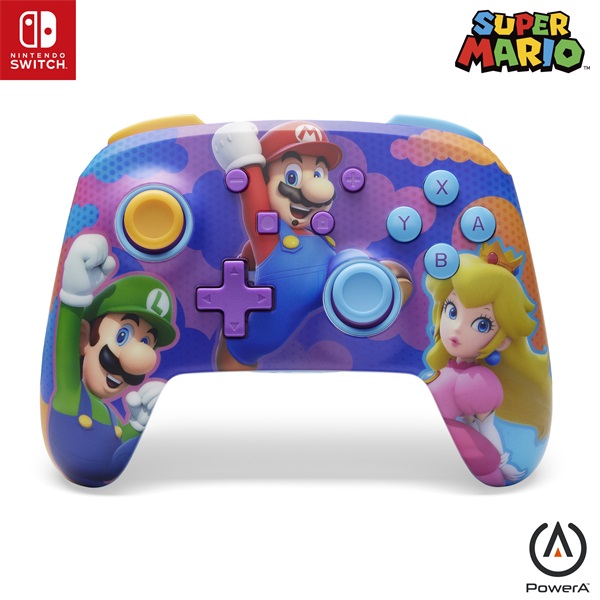 PowerA NSGP0287-01 Enhanced Nintendo Switch vezeték nélküli Color Splash Heroes kontroller