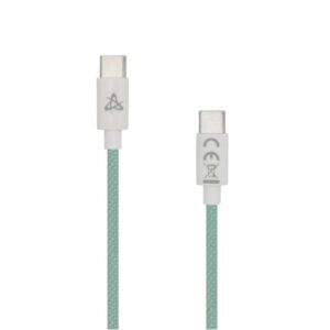 Sbox TYPE-C-1-G 1m 60W Type-C zöld adat- és töltőkábel
