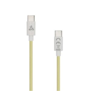 Sbox TYPE-C-1-Y 1m 60W Type-C sárga adat- és töltőkábel