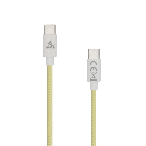 Sbox TYPE-C-1-Y 1m 60W Type-C sárga adat- és töltőkábel