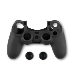 Spartan Gear 2808143 PS4 kontroller szilikon skin fekete + hüvelykujj csúszásgátló