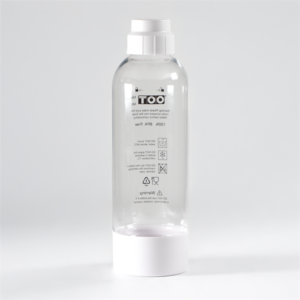 TOO SODA BOTTLE-M-100-W Újrafelhasználható fehér BPA mentes palack szódagéphez, 1 literes