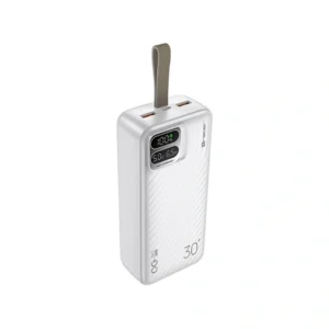 Tracer Blaze 30 000 mAh PD 65W Quick Charge 3.0 fehér hordozható power bank