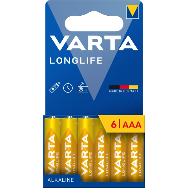 VARTA 4103101746 Longlife AAA mikroceruza elem 6db/bliszter