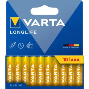 VARTA 4103101761 Longlife AAA mikroceruza elem 10db/bliszter