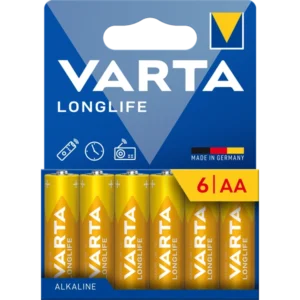 VARTA 4106101736 Longlife AA ceruzaelem 6db/bliszter