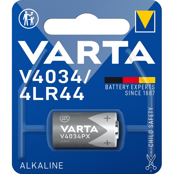 VARTA 4034101401 V4034PX 6V (4LR44) alkáli fotó- és kalkulátorelem 1 db/bliszter