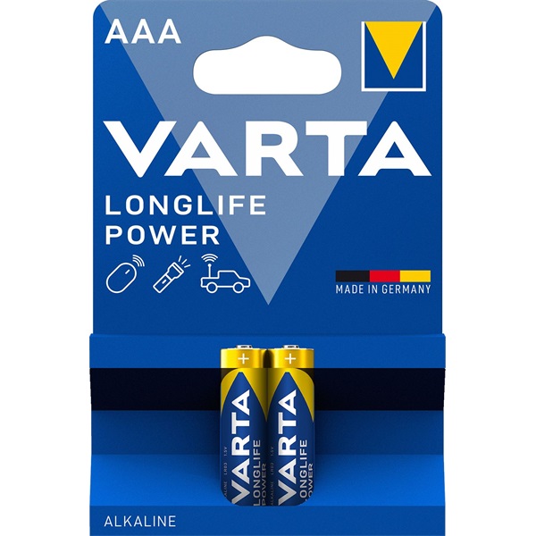 VARTA 4903121412 Longlife Power AAA (LR03) alkáli mikroceruza elem 2db/bliszter