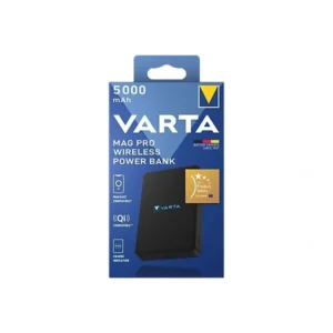 Varta Mag Pro vezeték nélküli 5.000mAh fekete power bank
