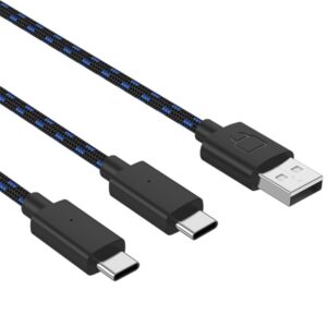 Venom VS5002 PS5 Dual Play & Charge 3m USB Type-C fekete töltőkábel