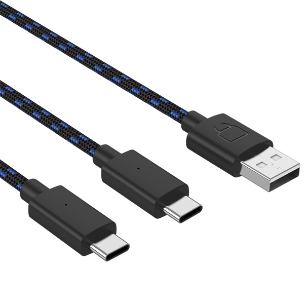 Venom VS5002 PS5 Dual Play & Charge 3m USB Type-C fekete töltőkábel