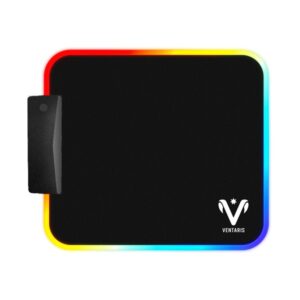 Ventaris VMP904-L Nebula RGB világítású Gamer egérpad textil-gumi, 450 x 400 x 2mm