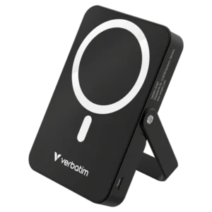 Verbatim 32264 Charge n Go 10000mAh fekete vezeték nélküli kitámasztható mágneses powerbank