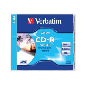 Verbatim CDV7052N CD 700 MB 52x nyomtatható normál tok