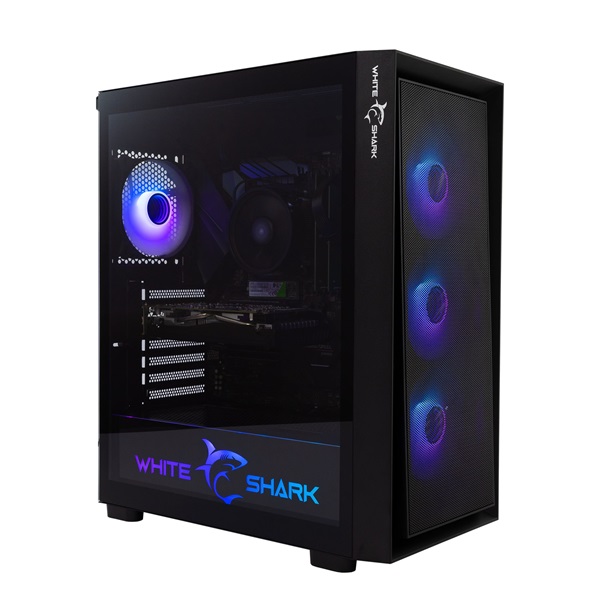 White Shark GCC-2401B Warhead fekete (táp nélküli switch) ablakos E-ATX ház