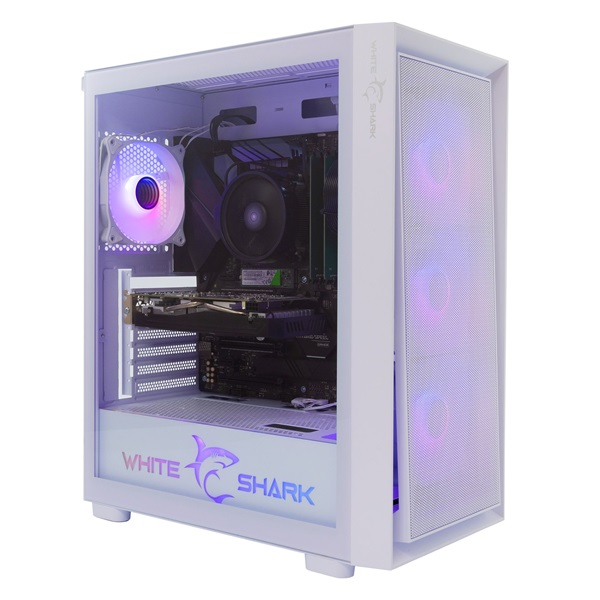 White Shark GCC-2401W Warhead fehér (táp nélküli switch) ablakos E-ATX ház