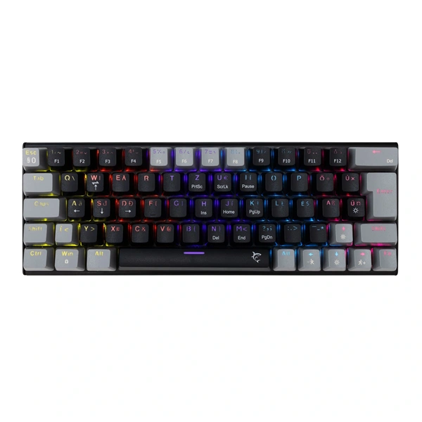 White Shark GK-002123V2-B-G/BL-HU Wakizashi 2 HUN fekete/szürke (blue switch) gamer billentyűzet