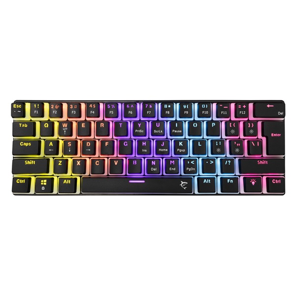 White Shark GK-2202-2B/R-US Ashiko 2 US fekete (red switch) gamer billentyűzet