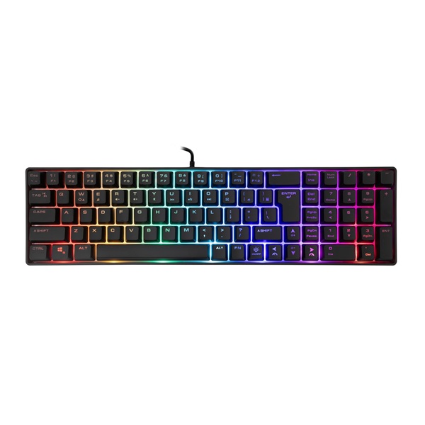 White Shark GLADIUS GK-001114B fekete gamer billentyűzet (Újracsomagolt)