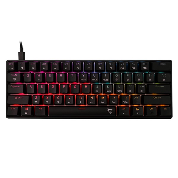 White Shark SHINOBI 2 GK-004111B/R-US US fekete mechanikus (red switch) gamer billentyűzet