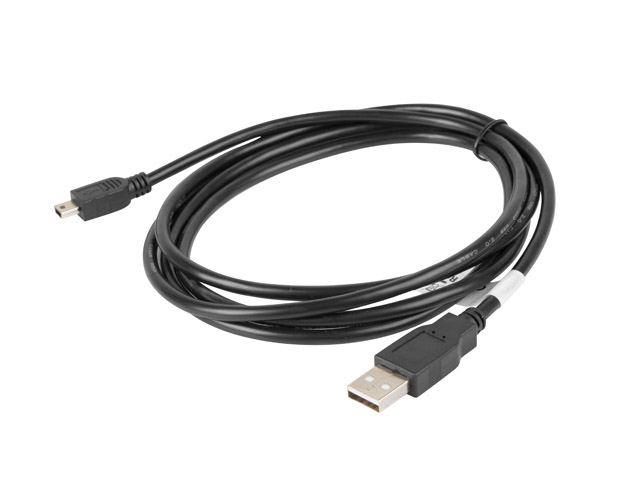 Lanberg Mini USB - USB-A 2.0 kábel, 1,8 m, fekete