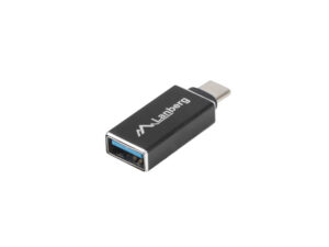 Lanberg USB-C (apa) - USB-A (anya) OTG adapter, USB 3.1, fekete